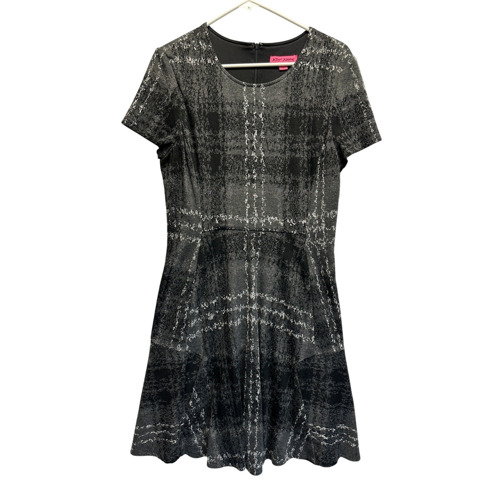 Betsey Johnson Knit Fit & Flare Dress Size 10 Day Evening Fall Winter