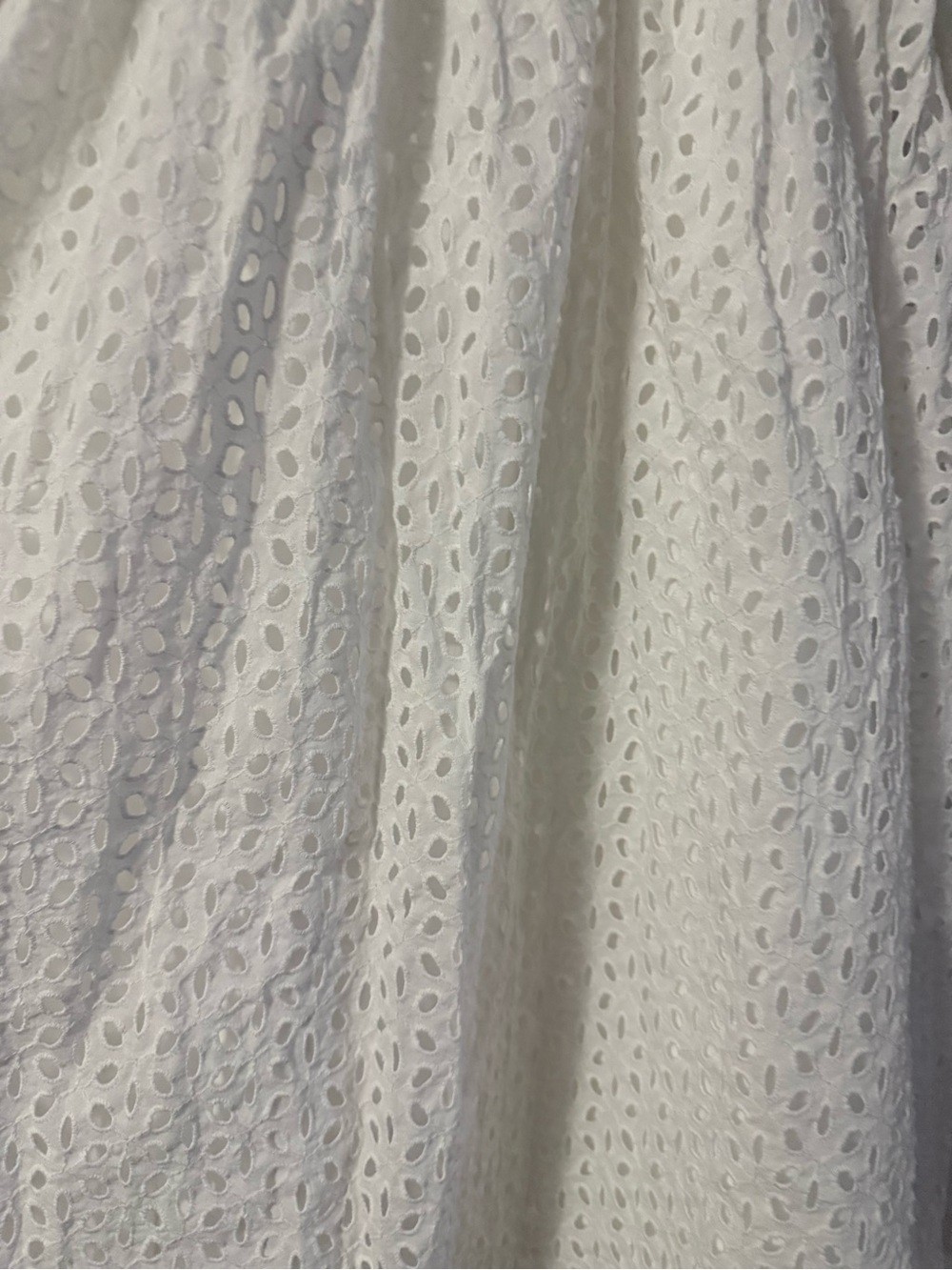 MICHAEL Michael Kors White Eyelet Tie Front Cutout Midi Dress Size 2