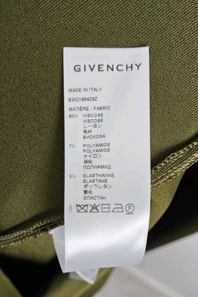 Givenchy Maxi Dress Stud-embellished Knit Bottle Green Size Medium $3275 NWT