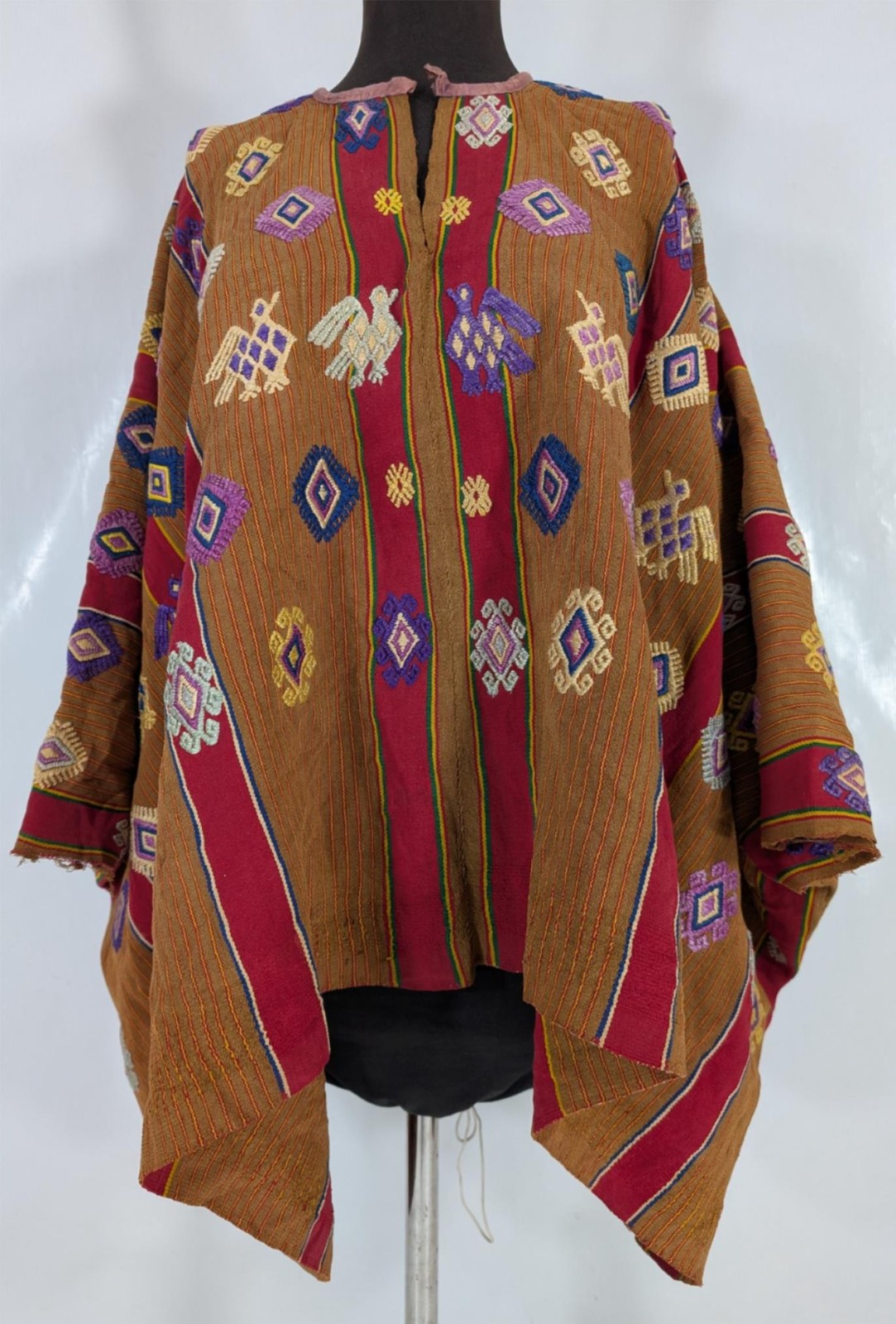 Vintage Traditional Guatemalan Handwoven Folk Art Huipil