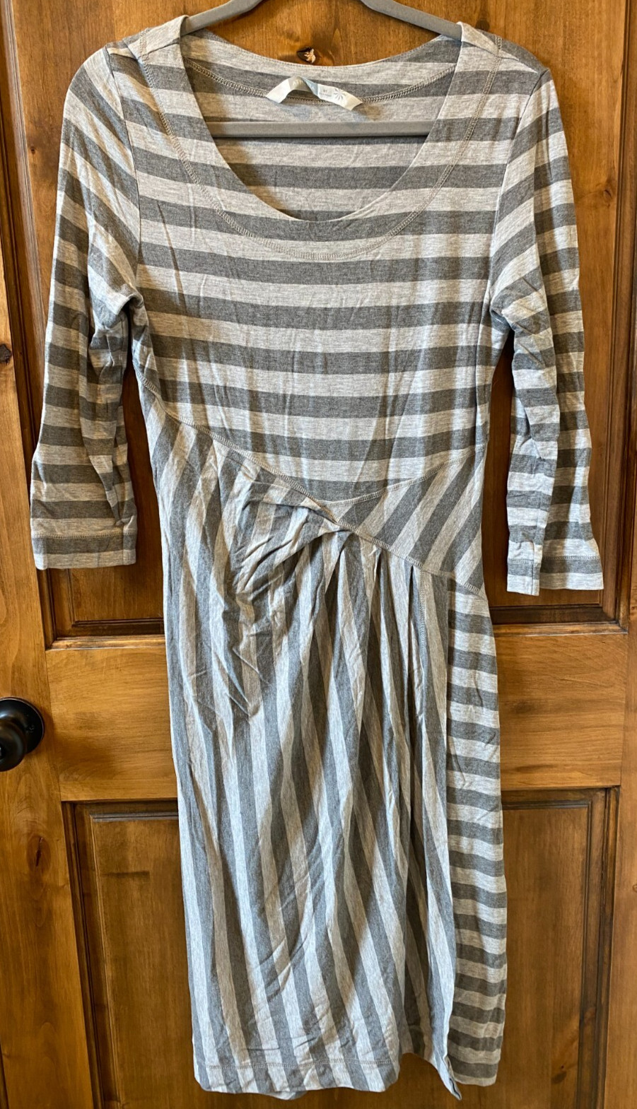 Athleta Splendor Lotus Wrap Striped Dress Medium Tall MT