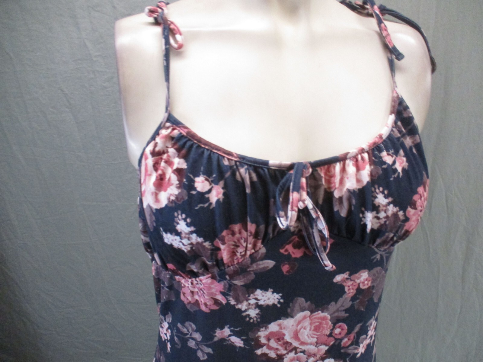 J For Justify Size XL Womens Multicolor Floral Drawstring Short Cami Dress 971