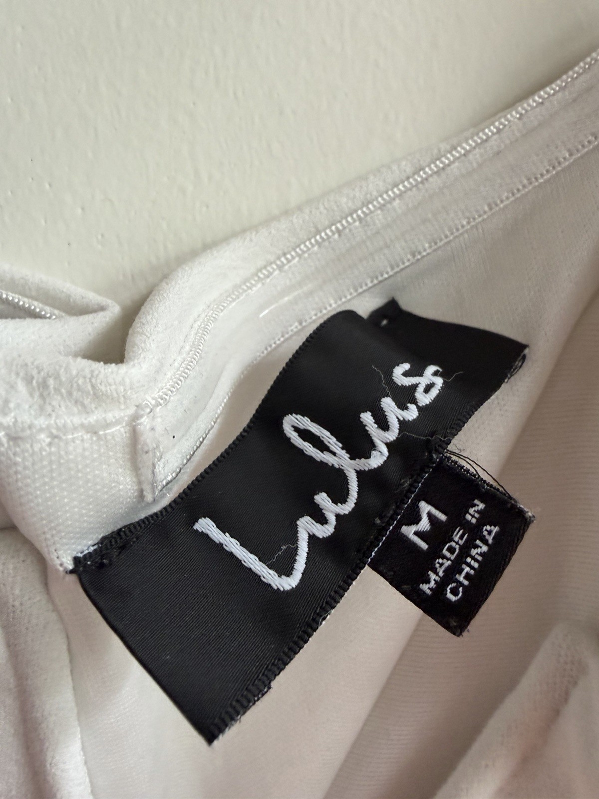 Lulu’s White Off Shoulder Fit Flare Wedding Cocktail Marilyn Monroe Mini Dress