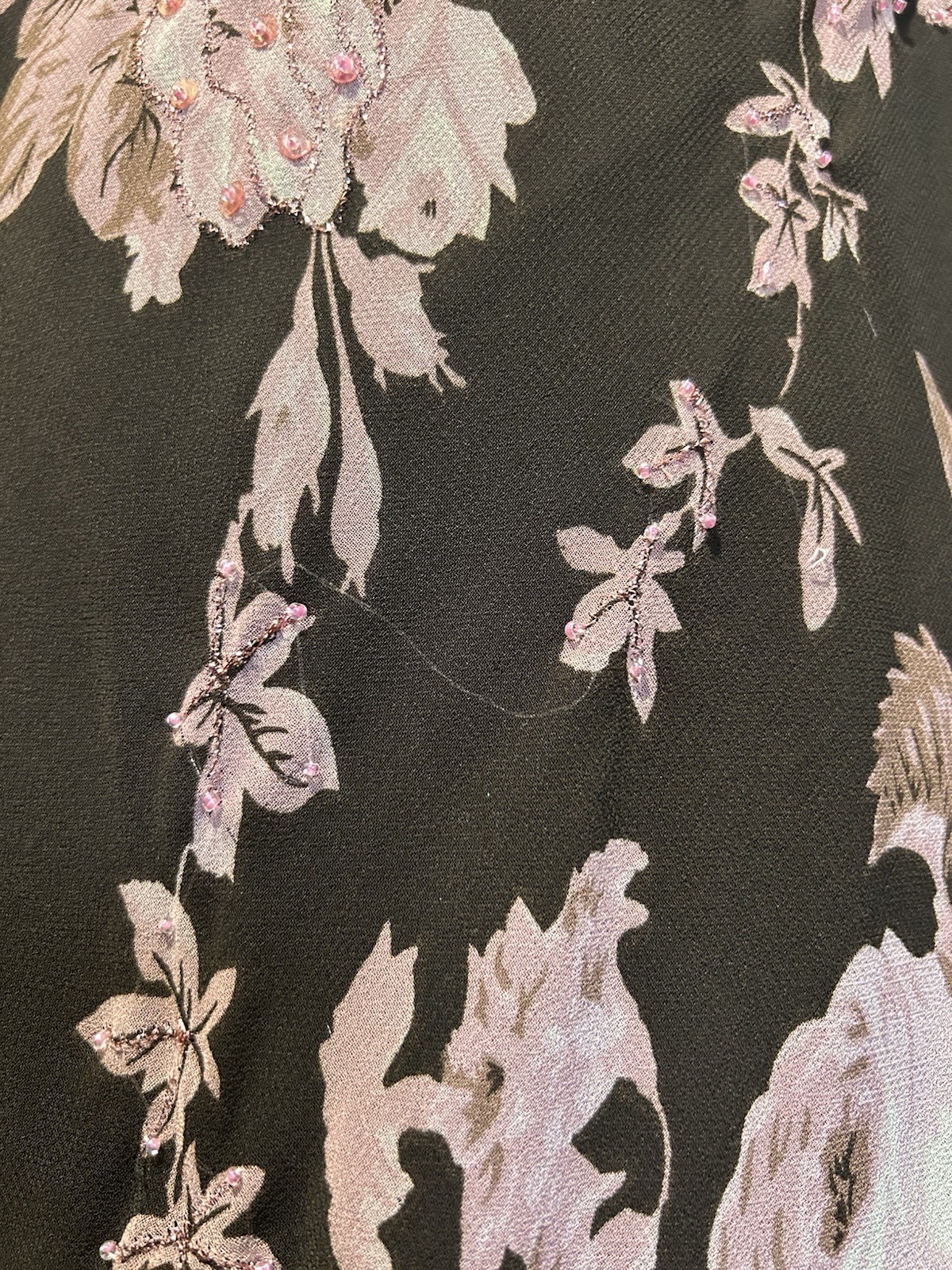 Dressbarn true vintage floral Slip Cowl neck Maxi Dress