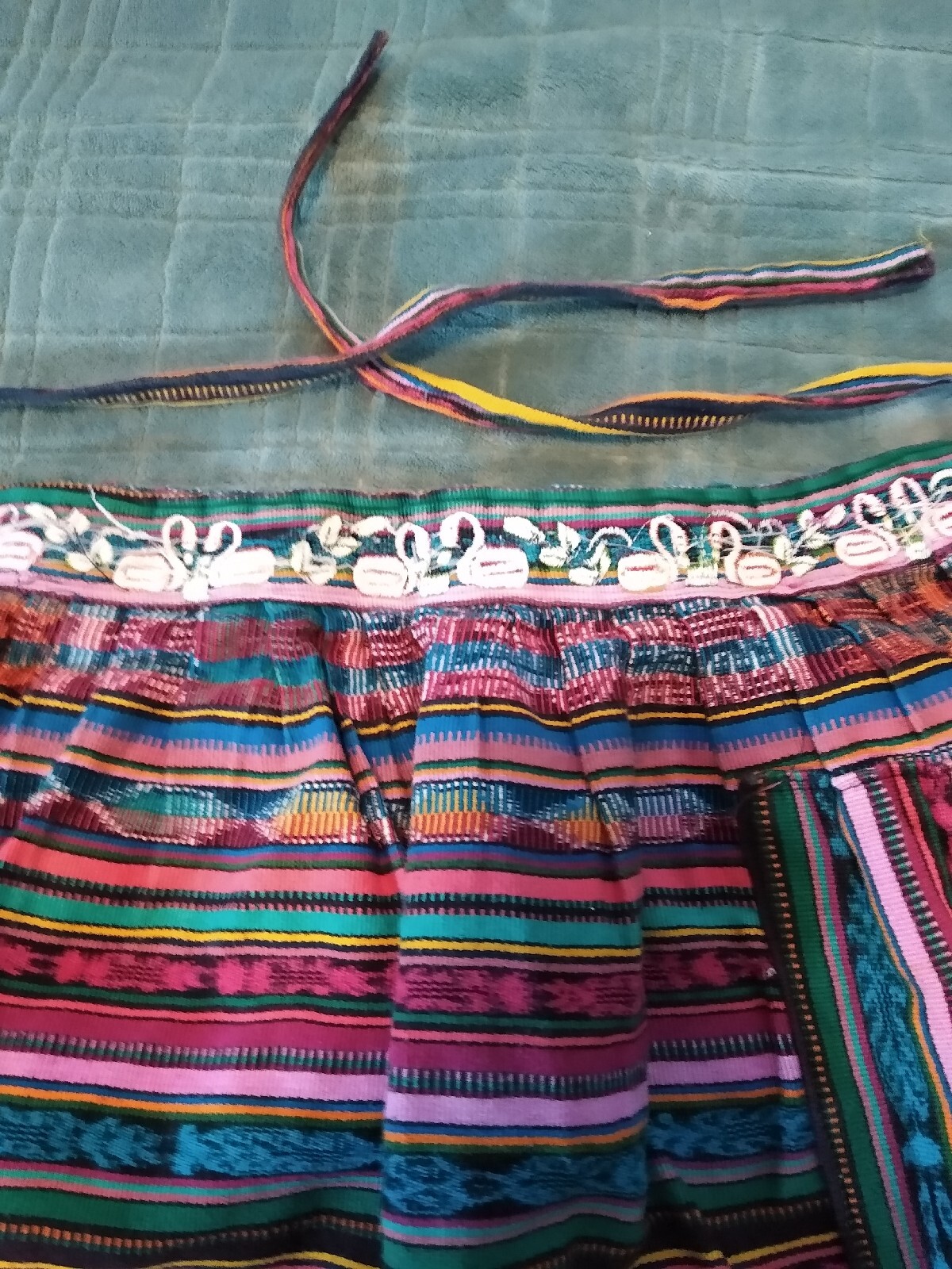 Traje Guatemalteca Tradicional Huipil Festival Navidad Delantal Nagua