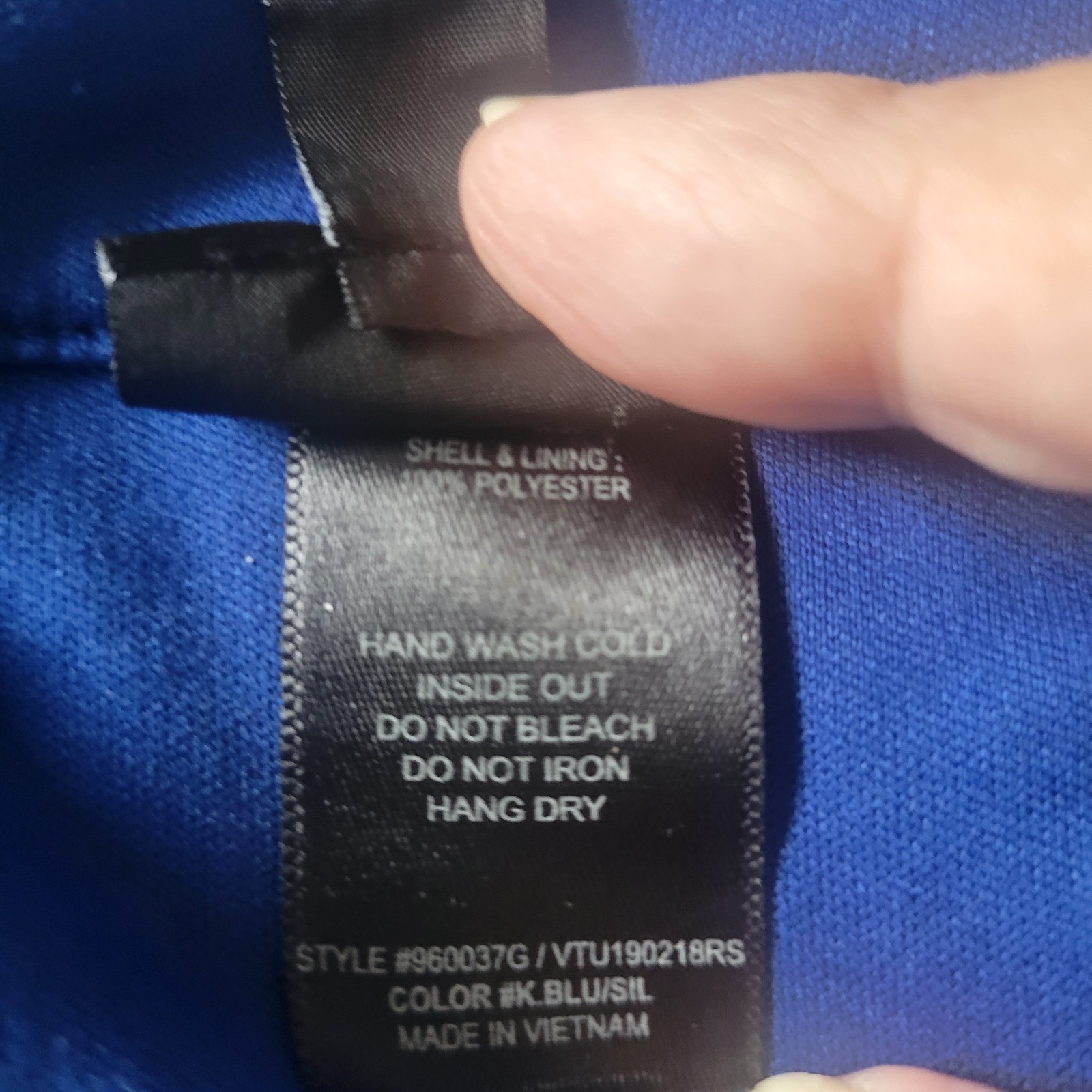 Enfocus Sparkle Halter Maxi Navy Blue Dress with Silver Lurex Petite Size 4P