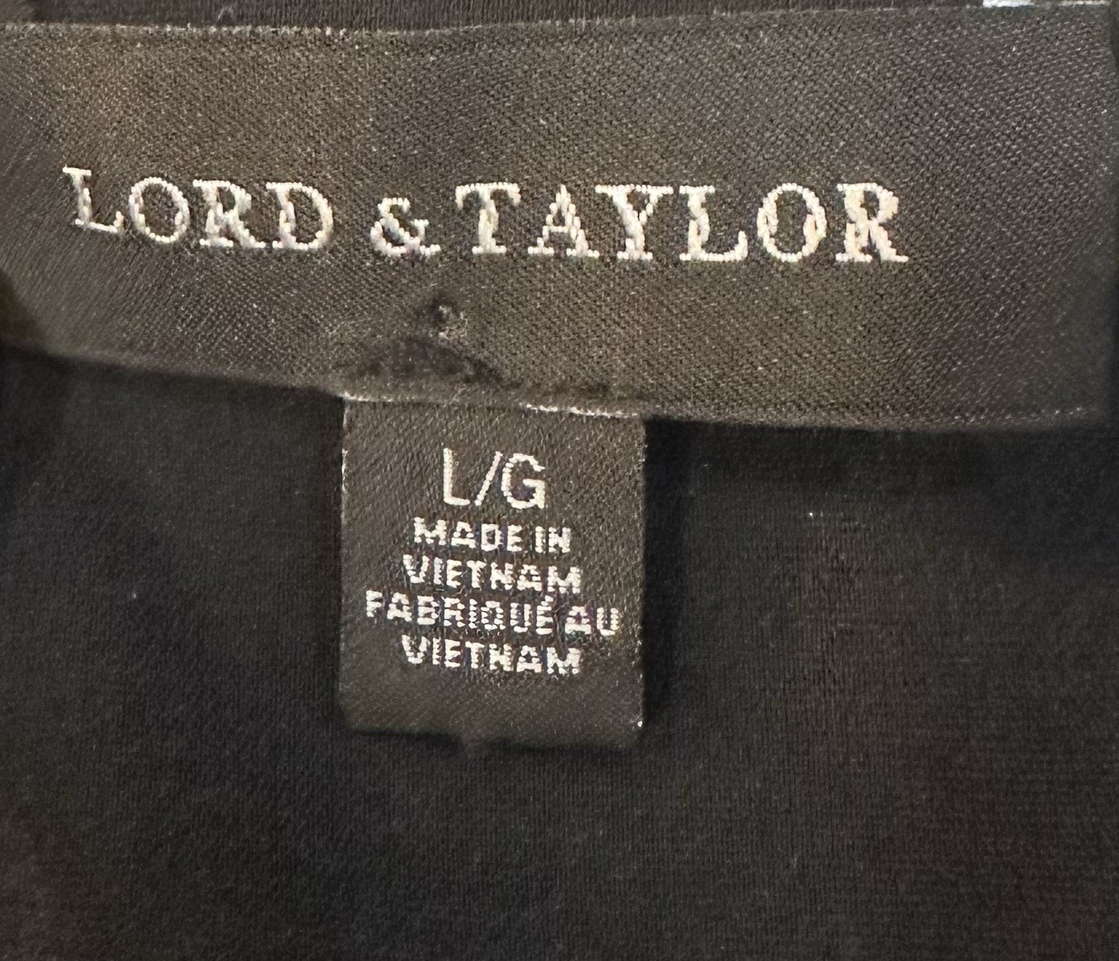 Black Shift Sleeveless Side Zipper Lord & Taylor Large Dress