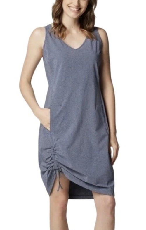NWT Columbia Women’s S Active Fit Omni-Shade Sleeveless Knee Dress i2142