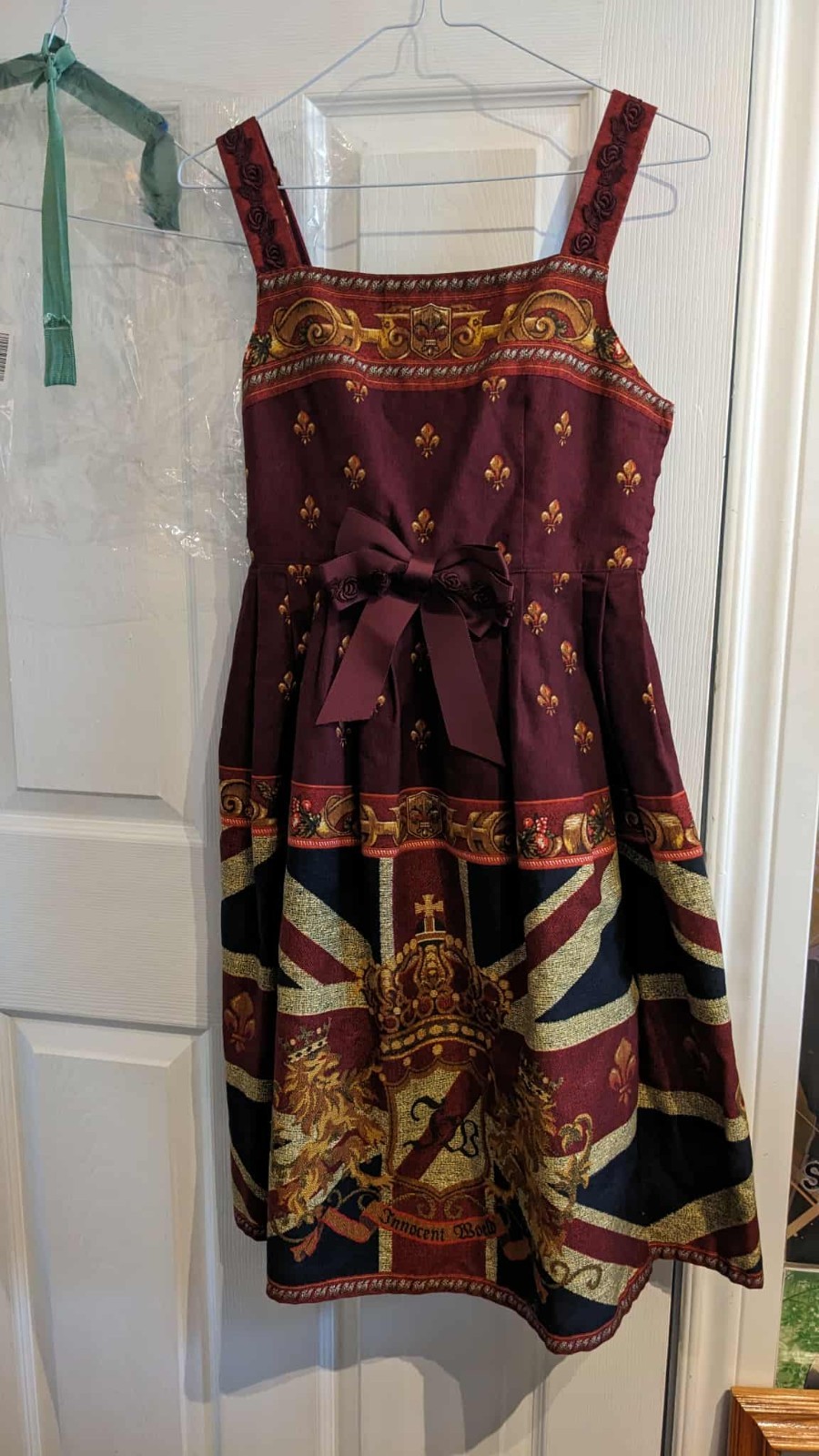 Innocent world high waist jsk union jack Japanese lolita fashion wine red colour