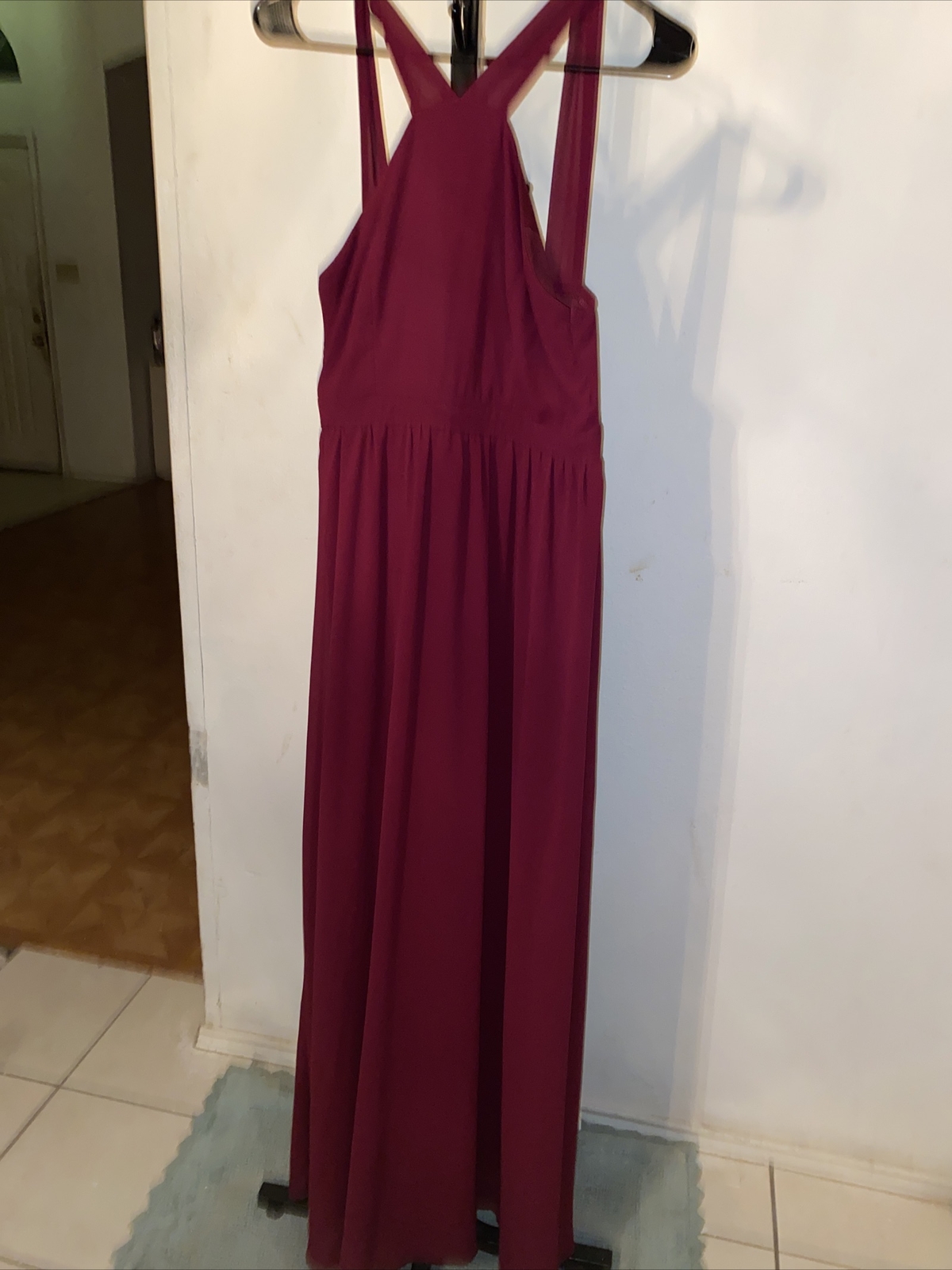 lulus red halter dress M (dry Clean Only)