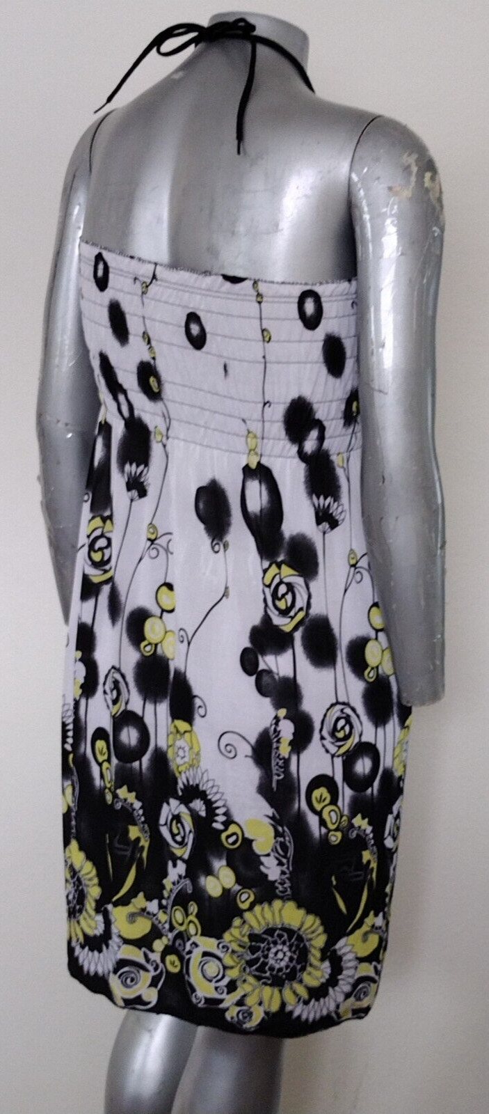 LADIES CONVERTIBLE STRAPS DRESS/SKIRT SIZE L Jr. GATHERED WAIST Floral