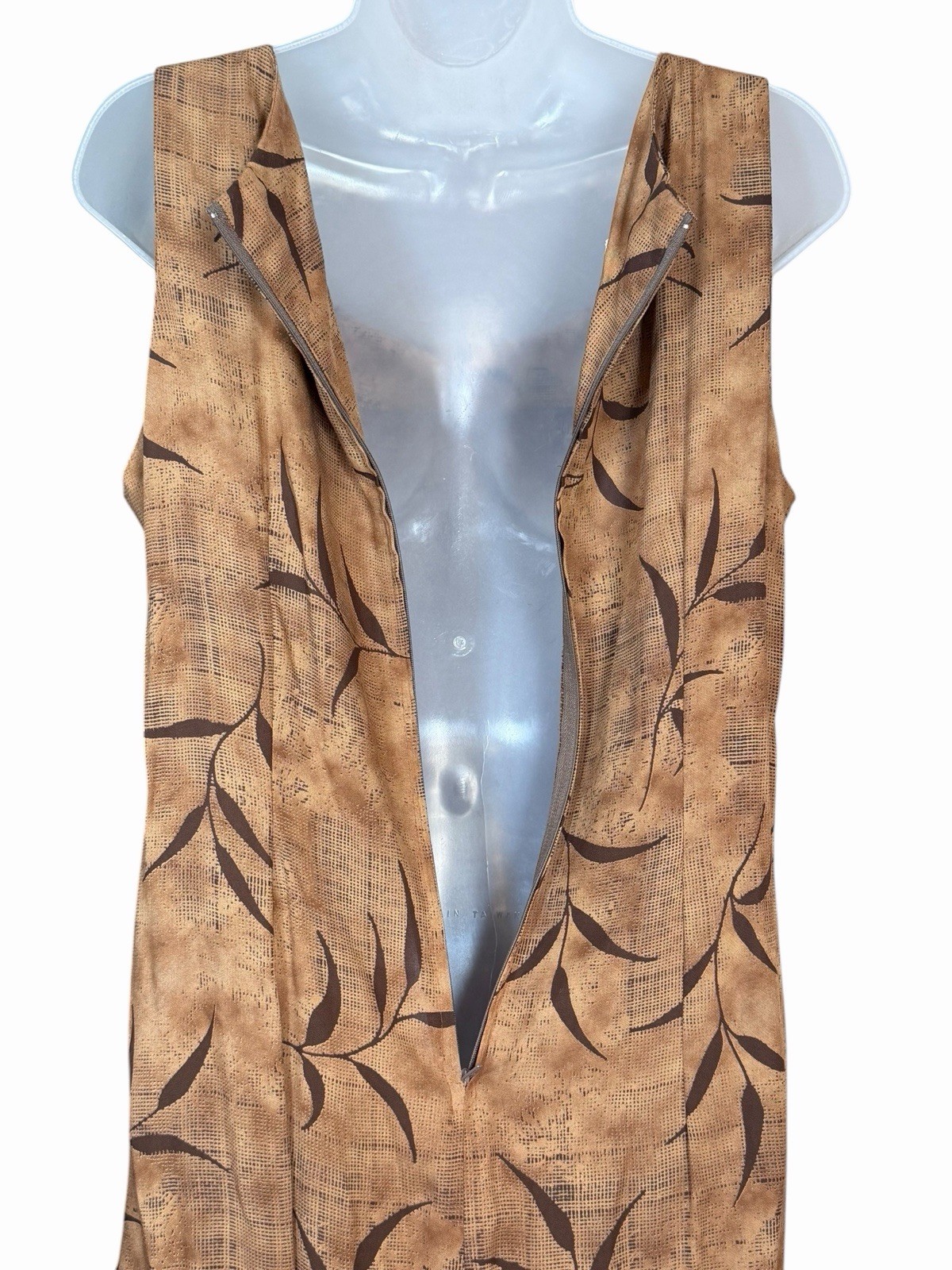 Vintage Jessica Howard Earthy Brown 2 Pc Dress Set Knit Jacket Boho Cottagecore