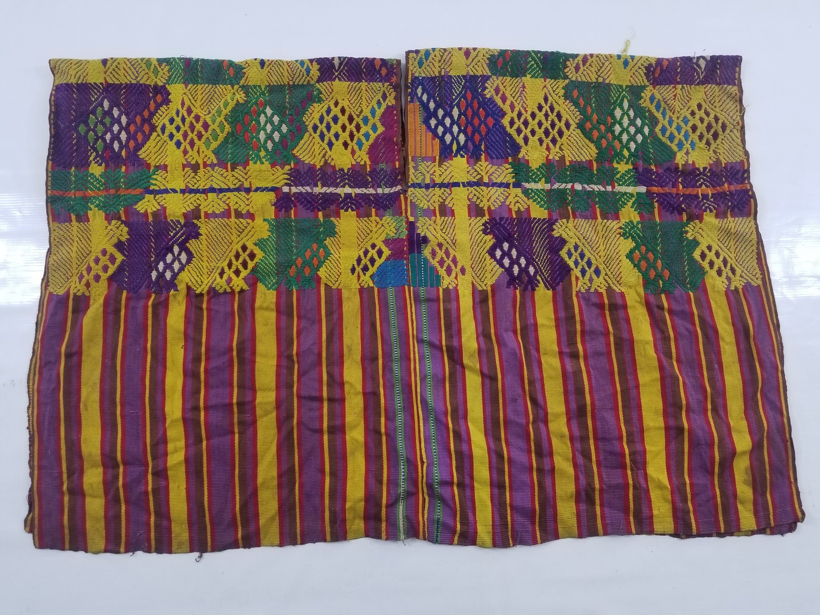 Vintage Traditional Woven Guatemalan Embroidered Huipil 100x68cms