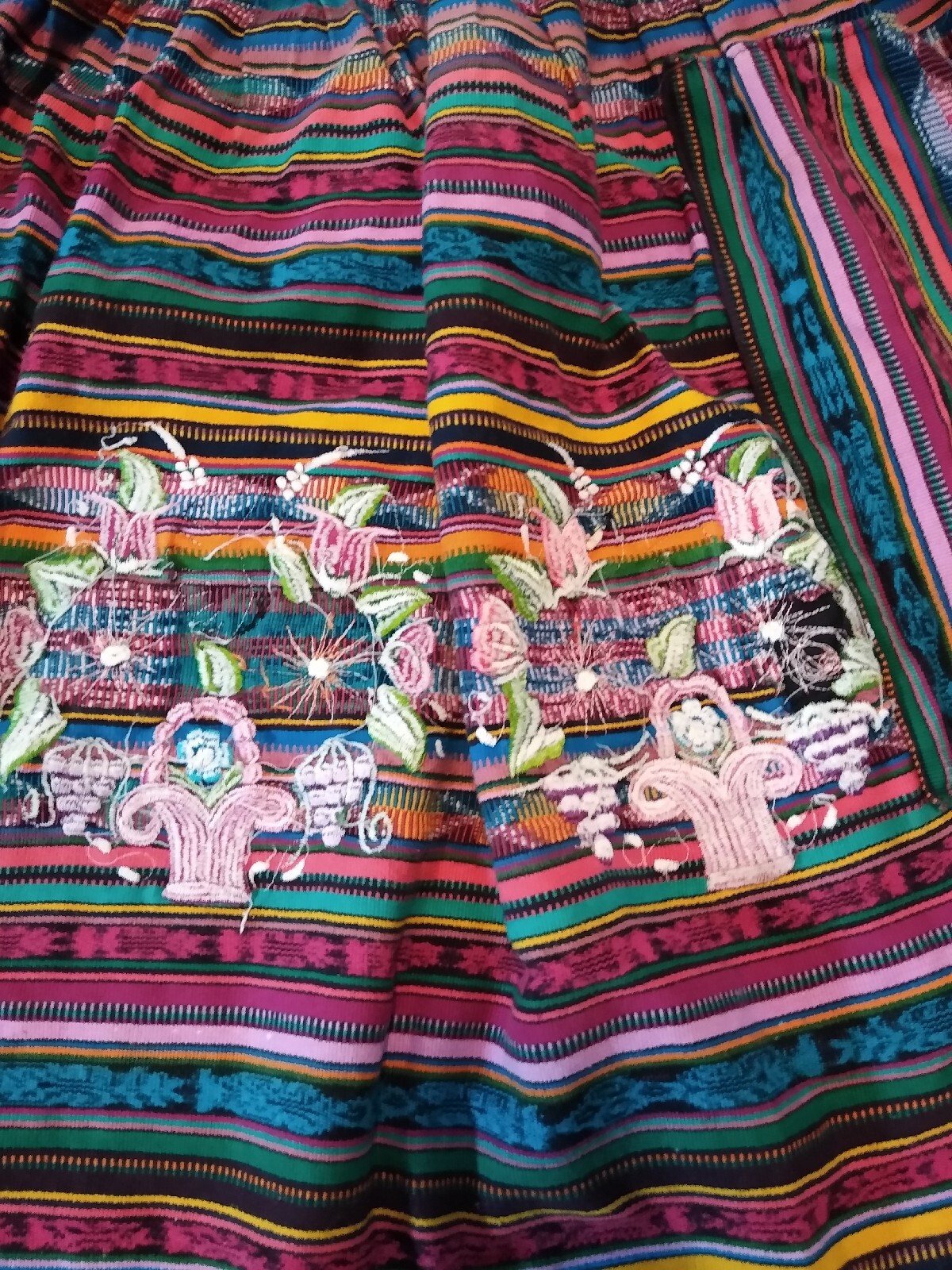 Traje Guatemalteca Tradicional Huipil Festival Navidad Delantal Nagua