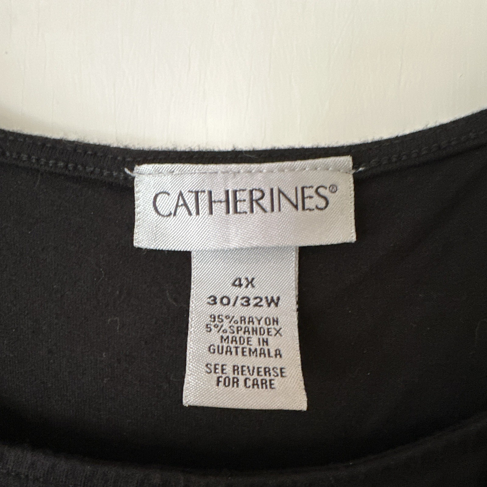 Catherines 4X Plus Black Blue White Abstract Maxi Dress Sleeveless Scoop Stretch