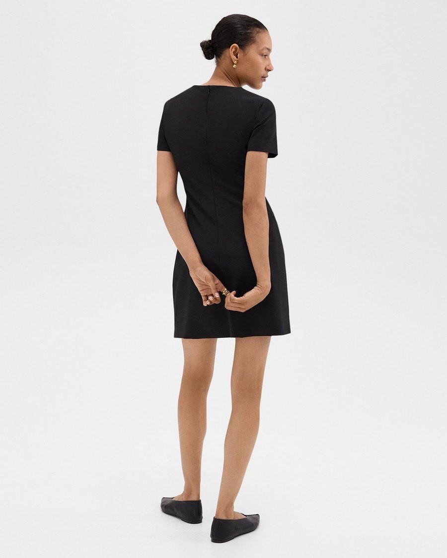 Theory Sheath Dress in Good Wool Black size 2