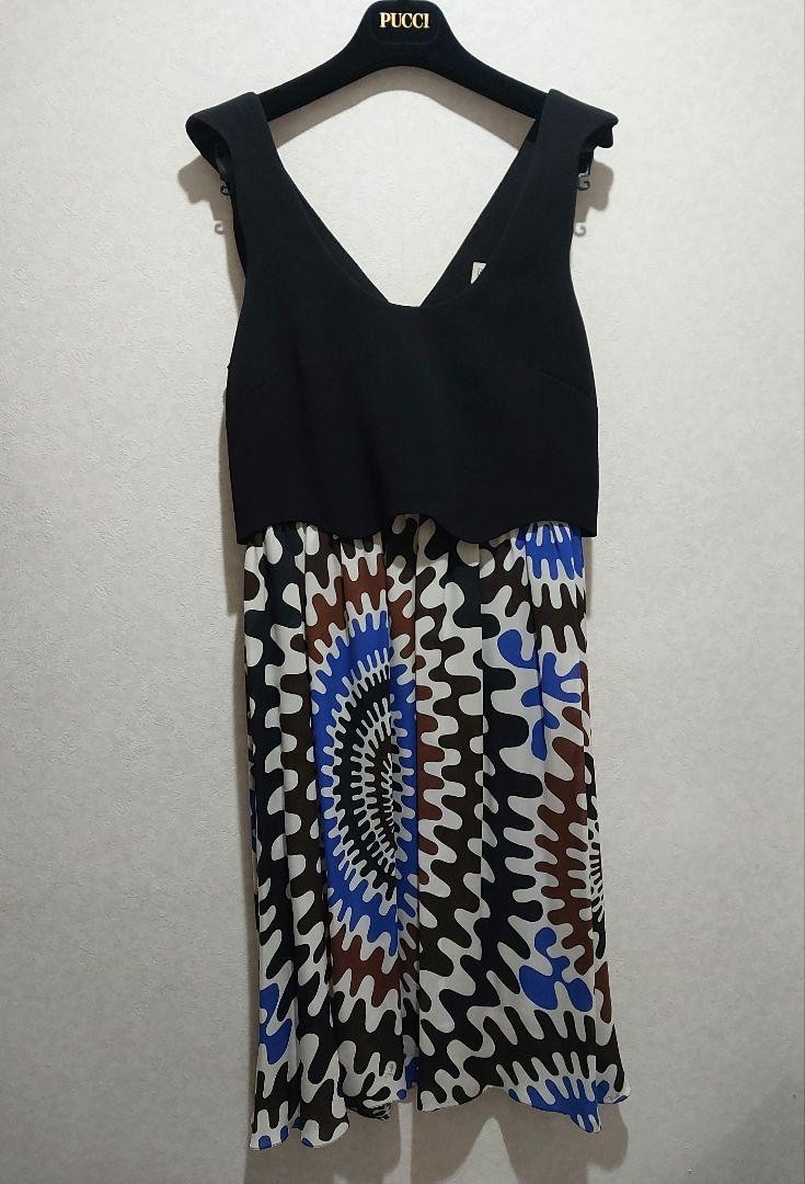 EMILIO PUCCI Sleeveless Knee-Length Dress Size 36 Length 40 Inches
