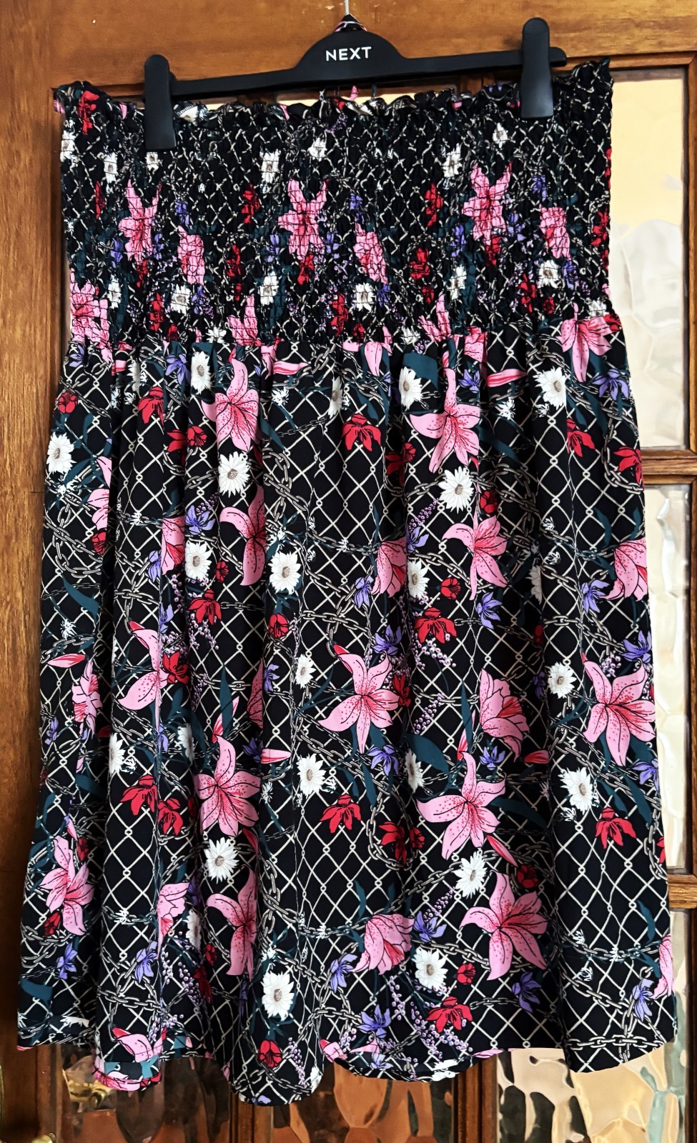 BNWT Ladies PEP & CO Halter Neck CHICKEN WIRE CHAIN FLORAL Print BEACH Dress XL