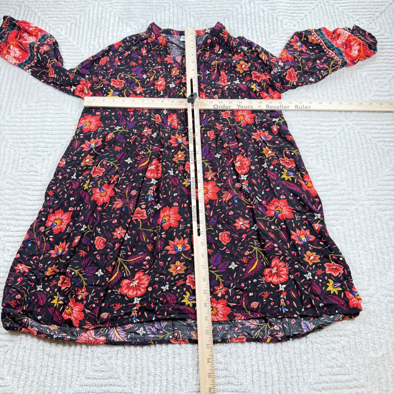 Old Navy Babydoll Dress Womens L Mini Bohemian Peasant Romantic Flowy Whimsigoth