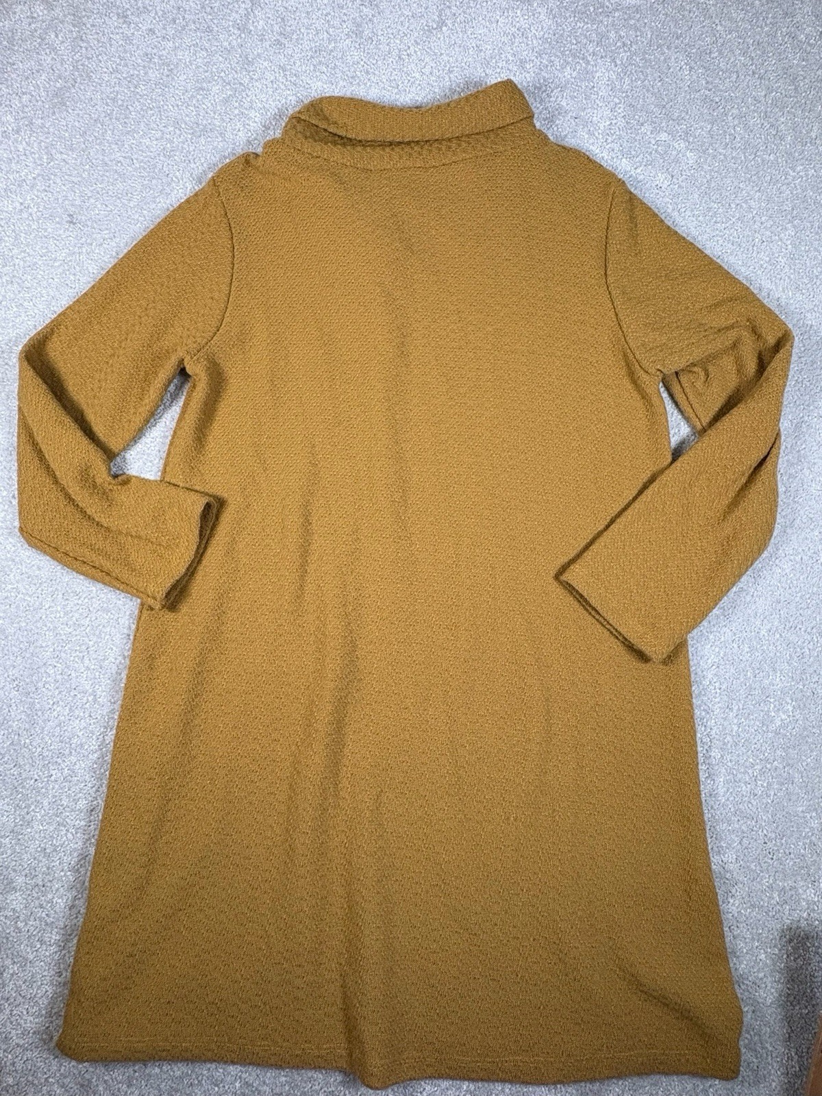vasna sweater dress yellow made in italy medium Knitting Sleeve