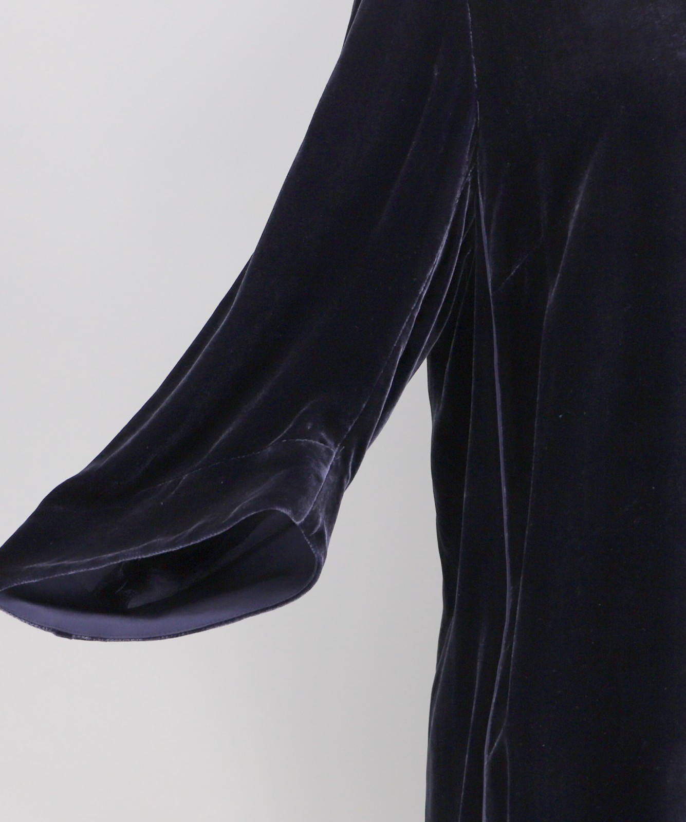 LAFAYETTE 148 NY Velvet Rayon Silk Dress in Dark Purple Size 16