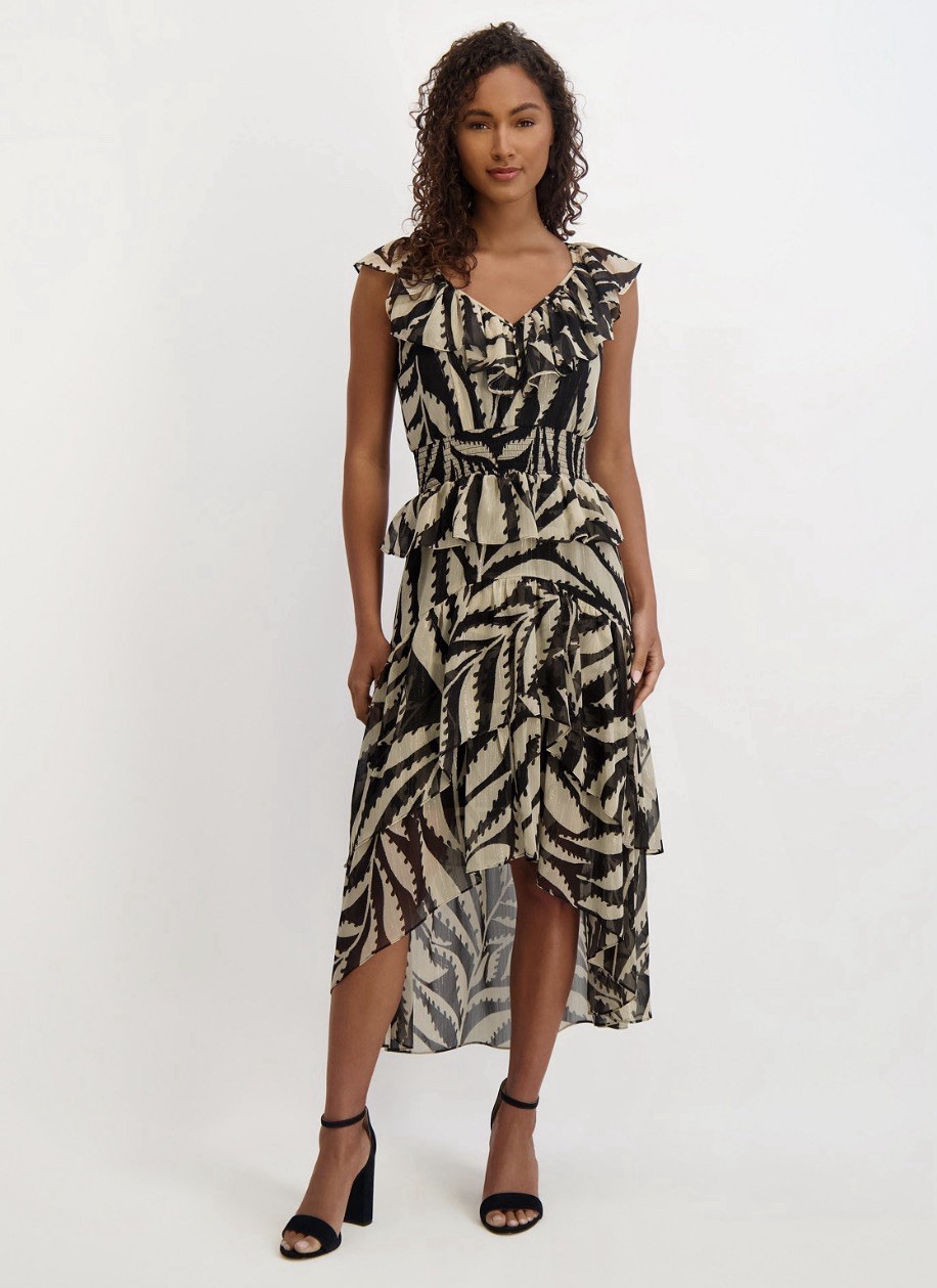 Kensie Women’s Sleeveless Chiffon A-Line Dress Size 8