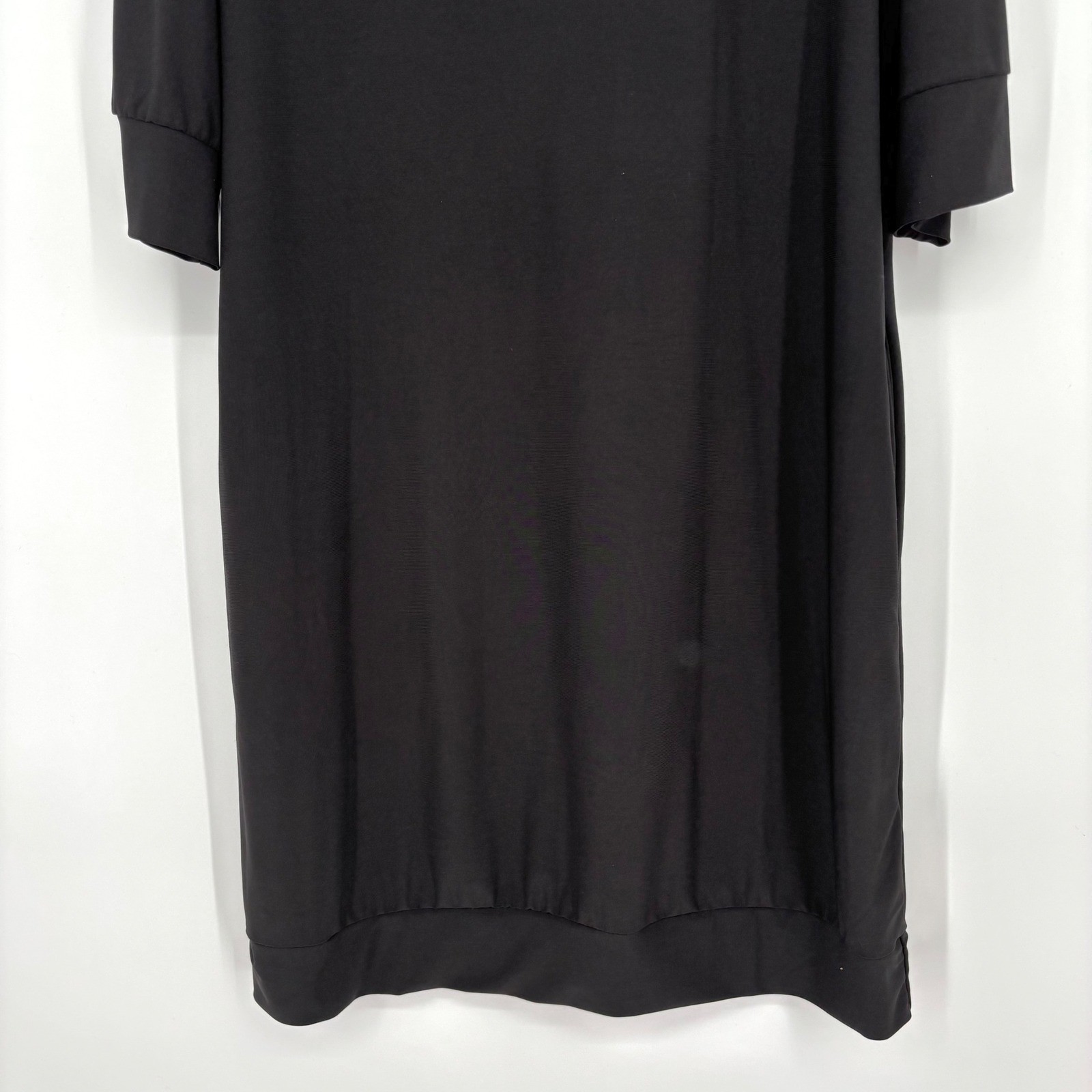Audrey Whitmore Sutton Dress Sz XL Boat Neck 3/4 Sleeve Minimalist LBD Timeless