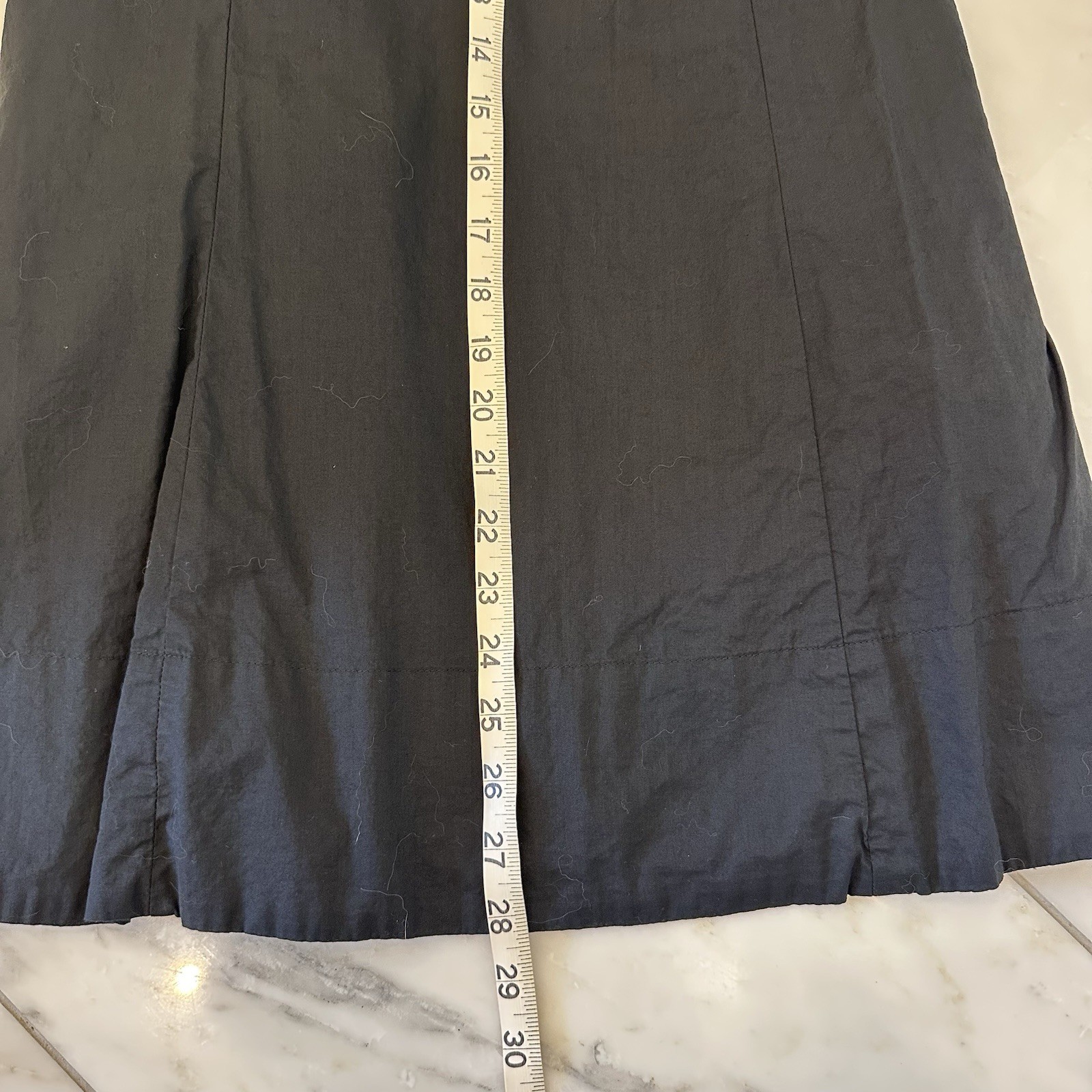 Banana Republic Petite Small Black Square Neck Open Back Mini Dress A-Line PS
