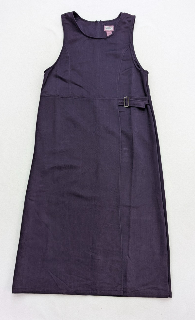 Premier International Women’s Jumper Dress Size L Purple Long Modest FLAWS