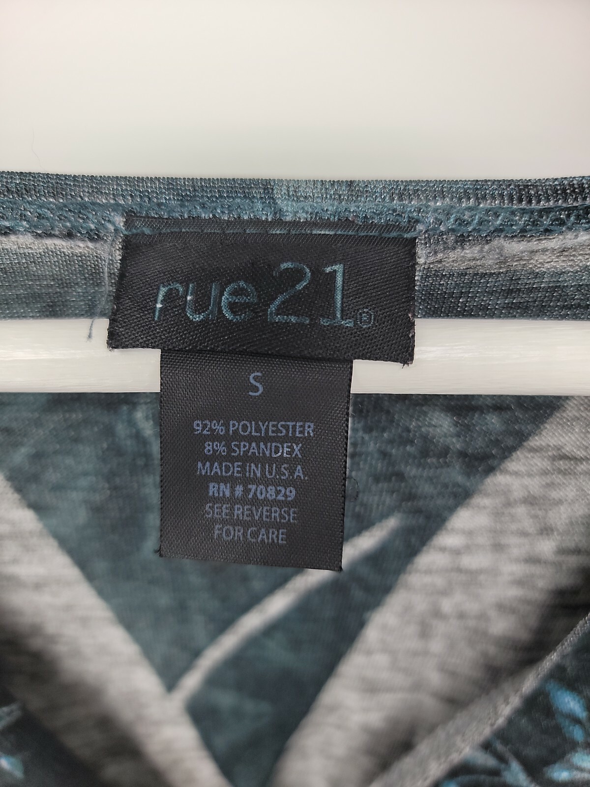 Rue 21 Cute Green Floral Dress Relaxed Fit Flowy Size S