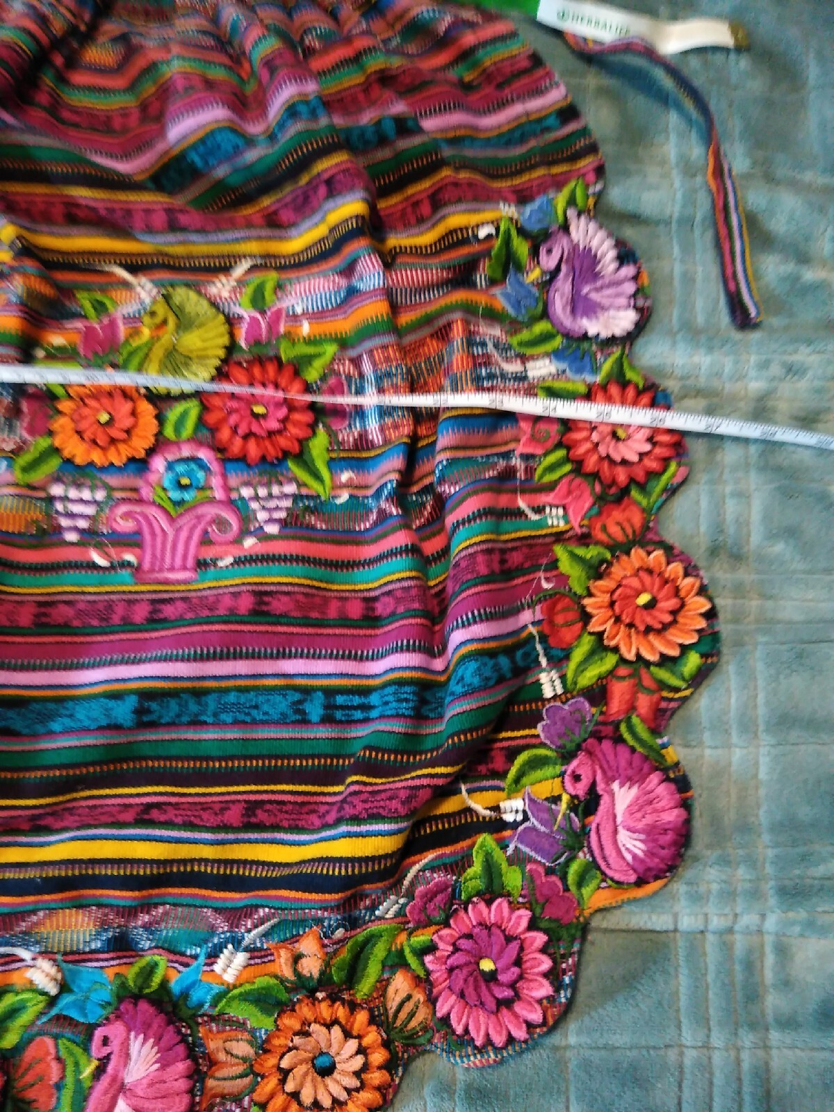 Traje Guatemalteca Tradicional Huipil Festival Navidad Delantal Nagua