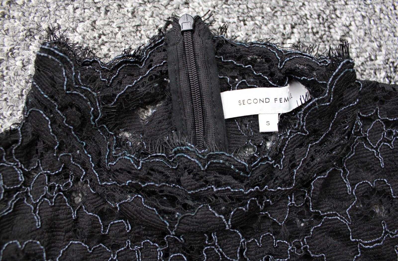 Second Female black lace dress, S, worn twice!