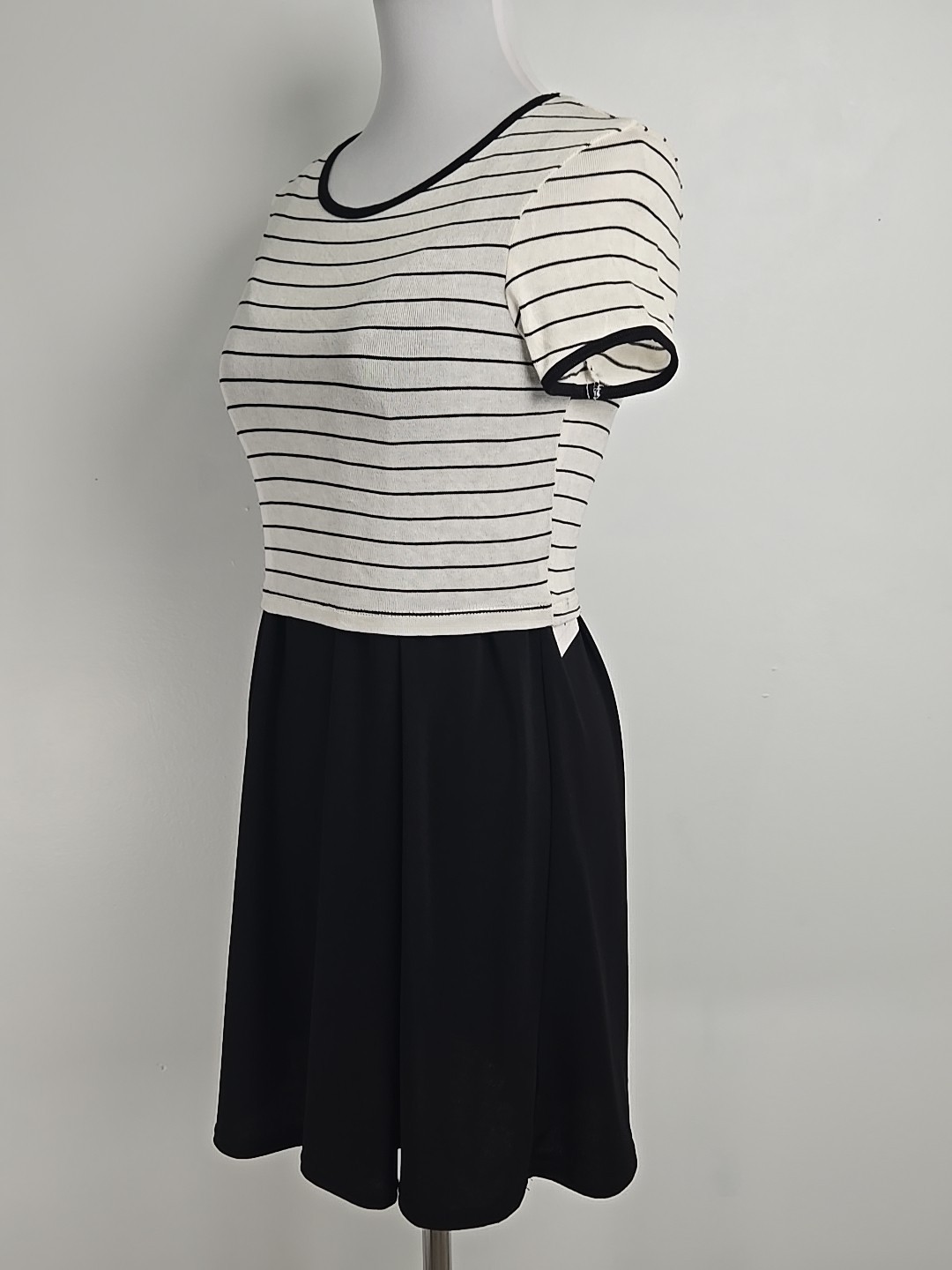 City Triangles Black Cream Two-piece Set Sundress & Crop Top Junior Medium M New
