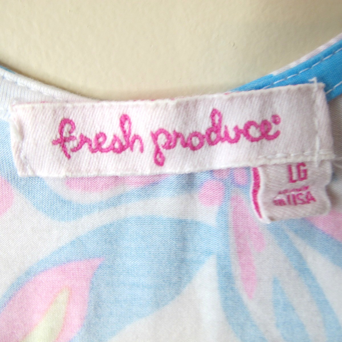 Fresh Produce Tropical Floral Beach Boho Sleeveless Sundress Women’s Large Modal