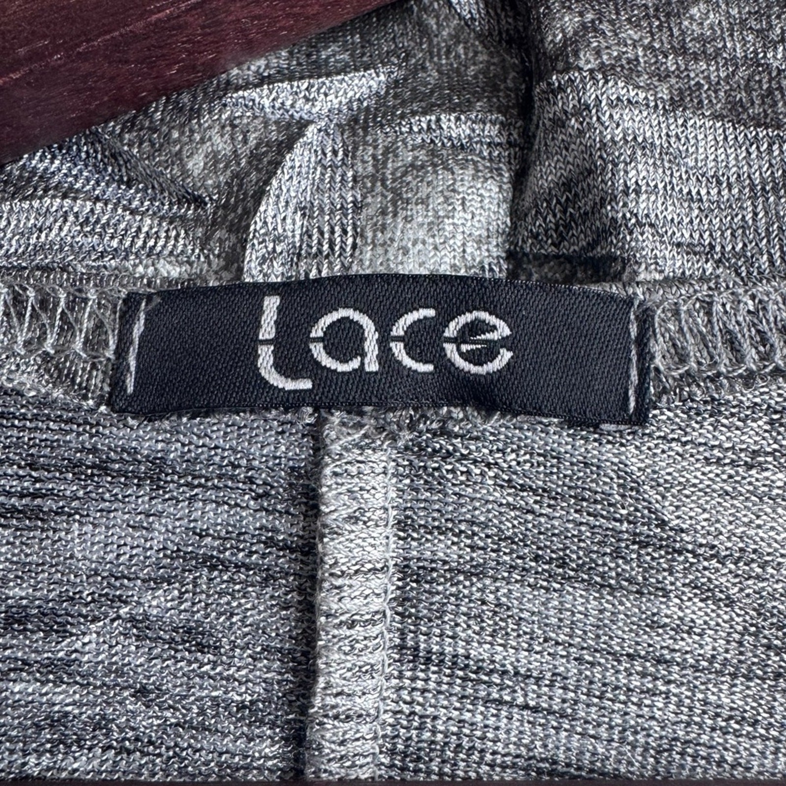 LACE Lagenlook Minimalist Gray Dress Size XL French Canada Cut Out Texture