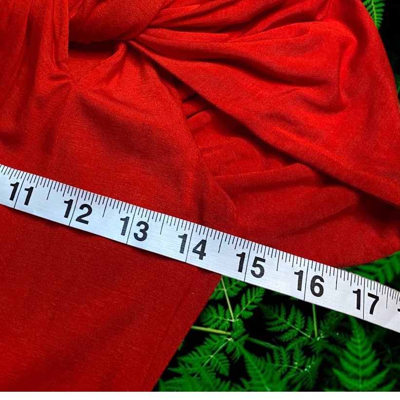 Trina Turk Bright Red Tie Shoulder High Stretch Midi Dress Size 2
