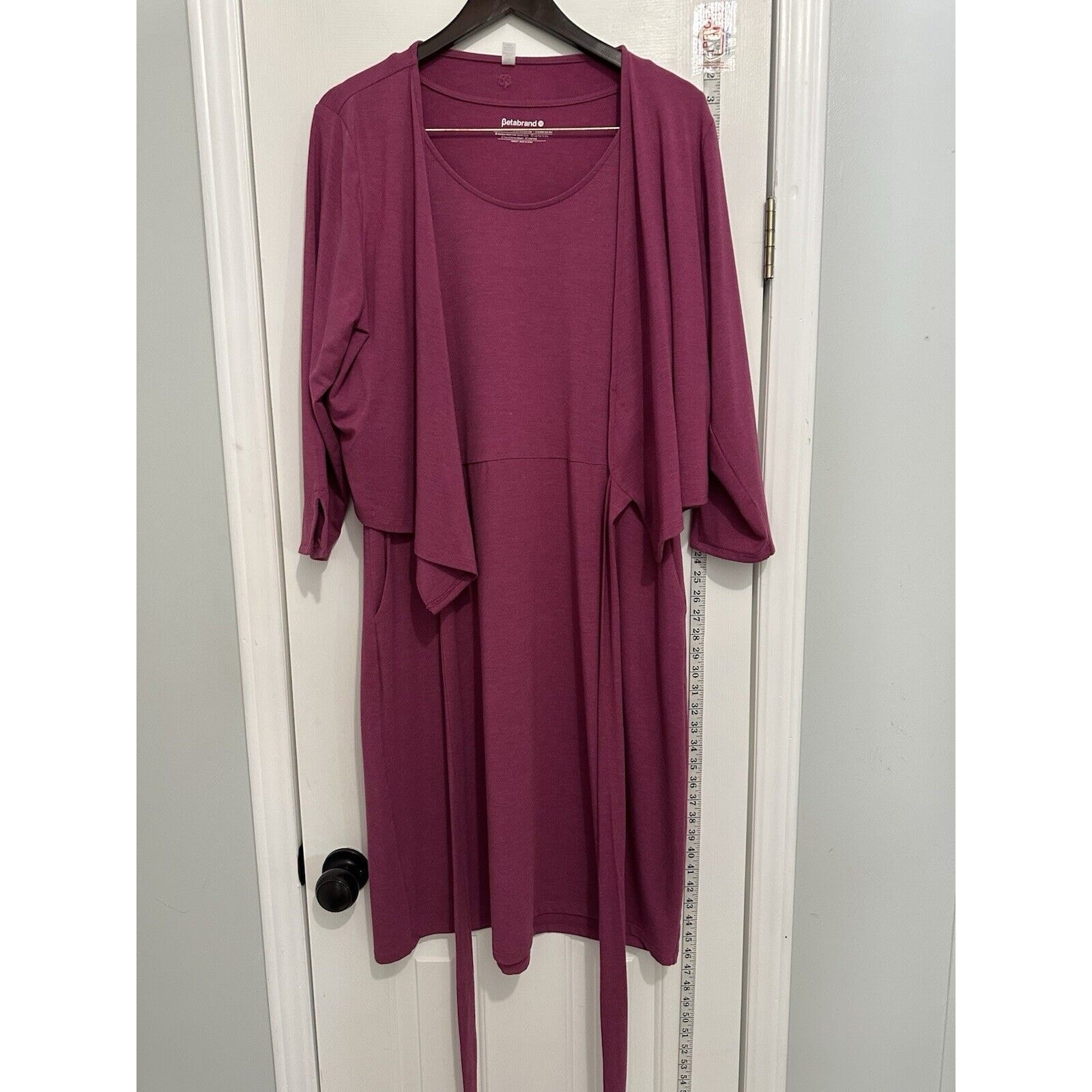 Betabrand Dress Wrap Top Stretchy Comfort Maroon Set Lot 2pc Plus Size 2x