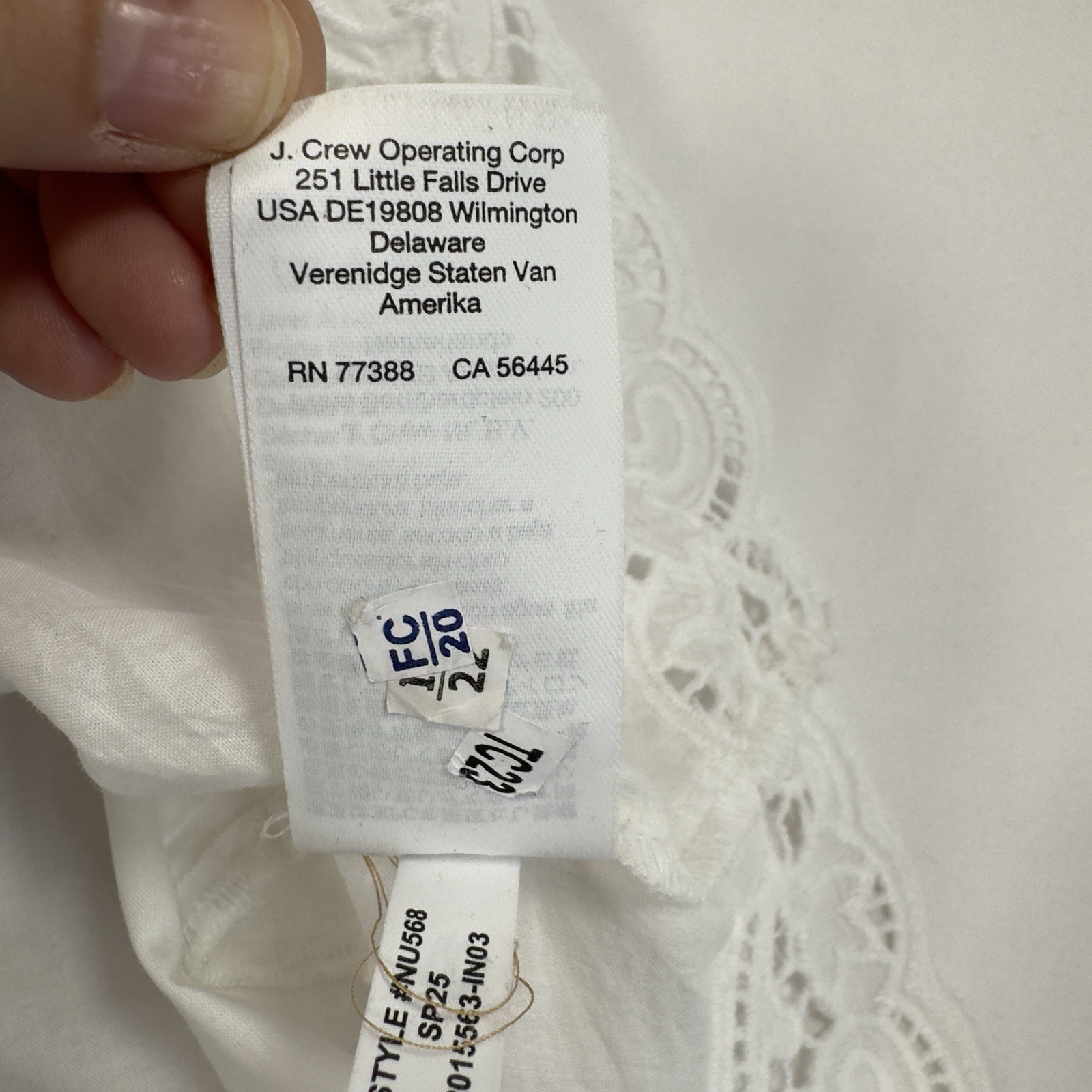 NWT Madewell Sz XXS Pintucked Eyelet Mini Dress White Embroidery Cotton NU568