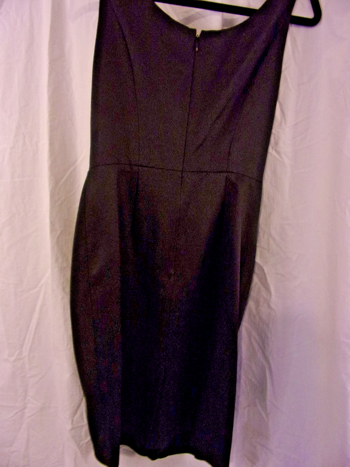Vintage Shoshanna Little Black Dress Gold Flower Applique Bust (o) Beautiful