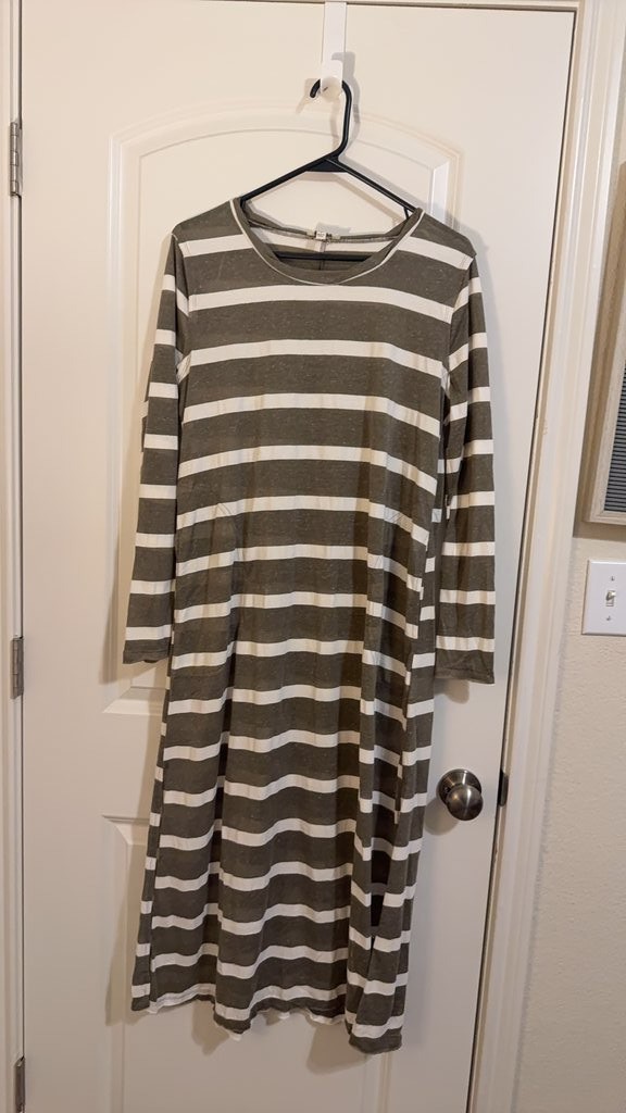 Umgee Women’s Striped Long Sleeve Dress