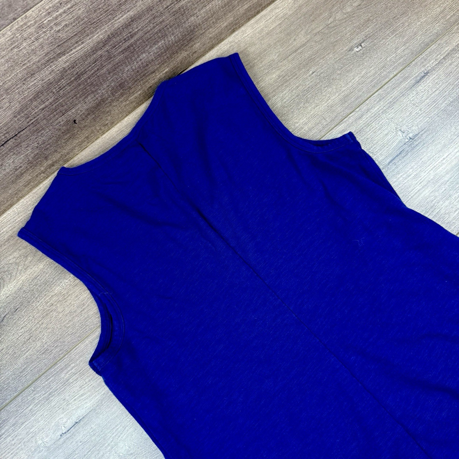Old Navy Lightweight Sleeveless T-Shirt Dress Women’s Small Navy Blue Stretch