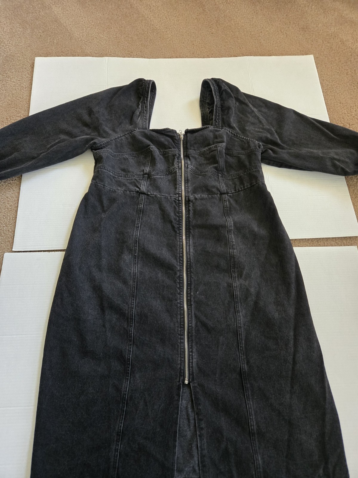 Future Collection KAHLANA BARFIELD BROWN JEAN DRESS SIZE 16-18W