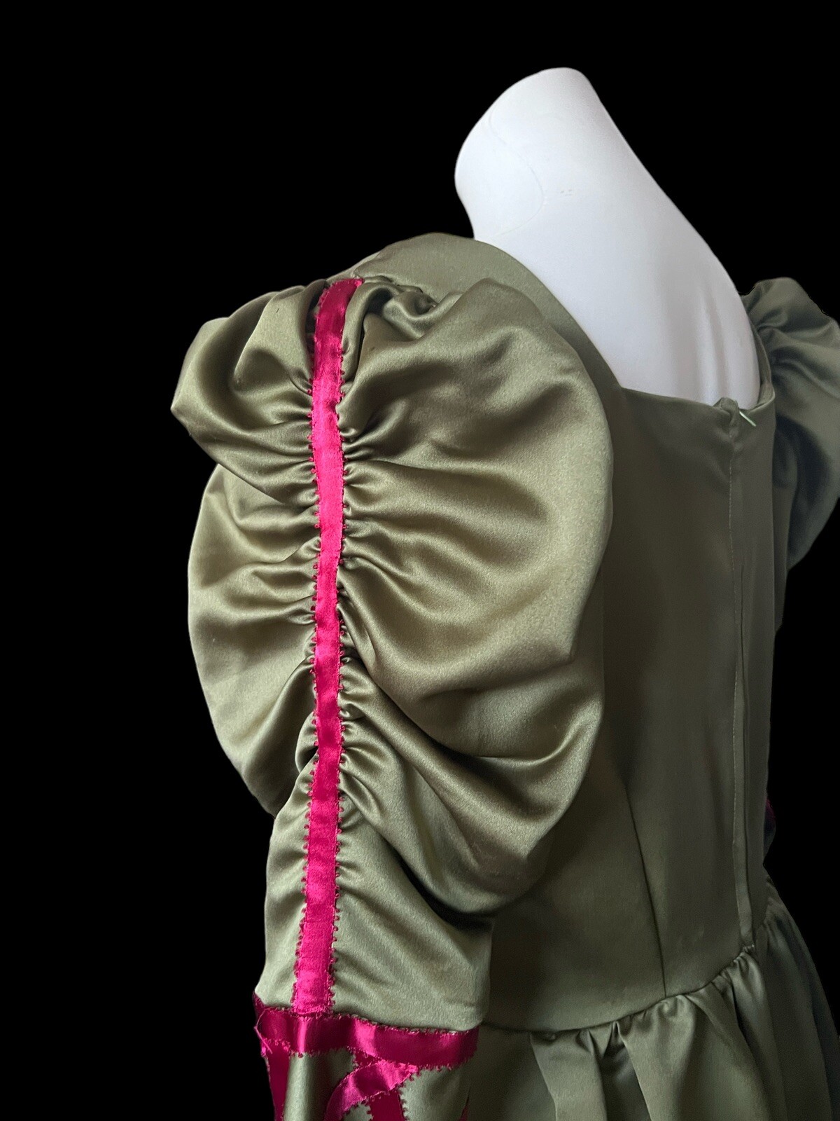 Renaissance Dress Medieval Gothic Victorian Long Green Burgundy Med/large