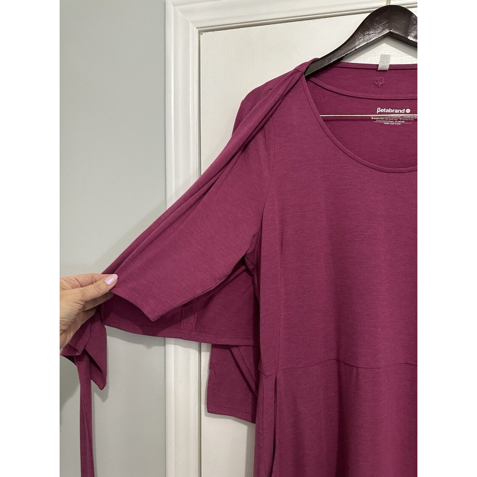 Betabrand Dress Wrap Top Stretchy Comfort Maroon Set Lot 2pc Plus Size 2x