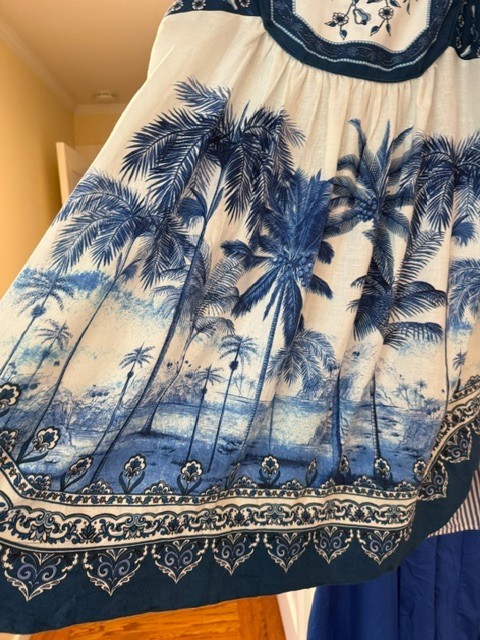 Farm Rio Dress, XL, Palm Tree design, Perfect Condition!