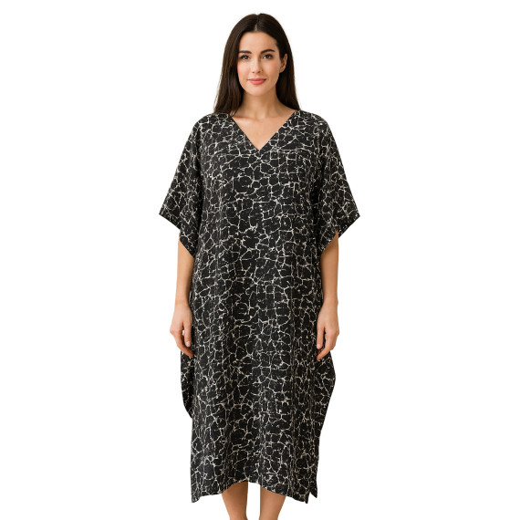 Winlar Caftan Long Micro Printed