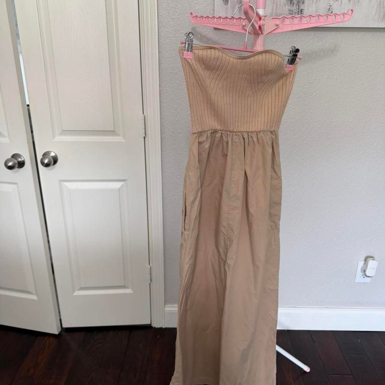 Universal Thread Strapless Ribbed Maxi Dress Size S