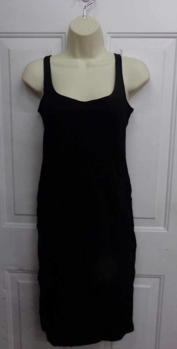 FOREVER 21 Womens Size Large Black Rounded Neck Sleeveless Dress ~ NEW