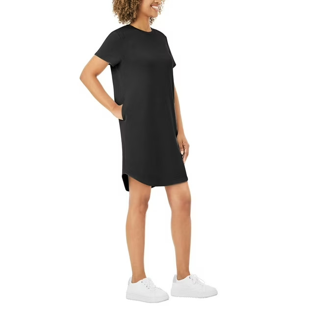 Member’s Mark Women’s Sandwash Short Sleeve Mini Dress Size M Black