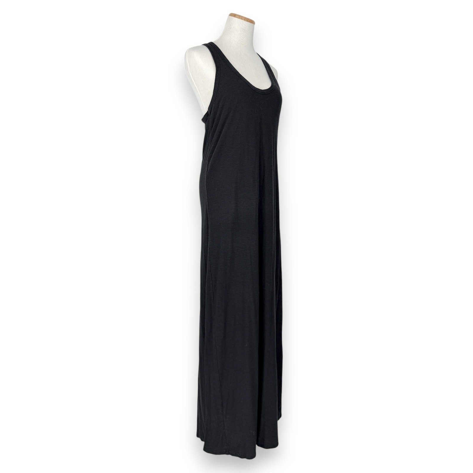 Standard James Perse | 3 | Black Scoop Neck Sleeveless Racerback Maxi Tank Dress